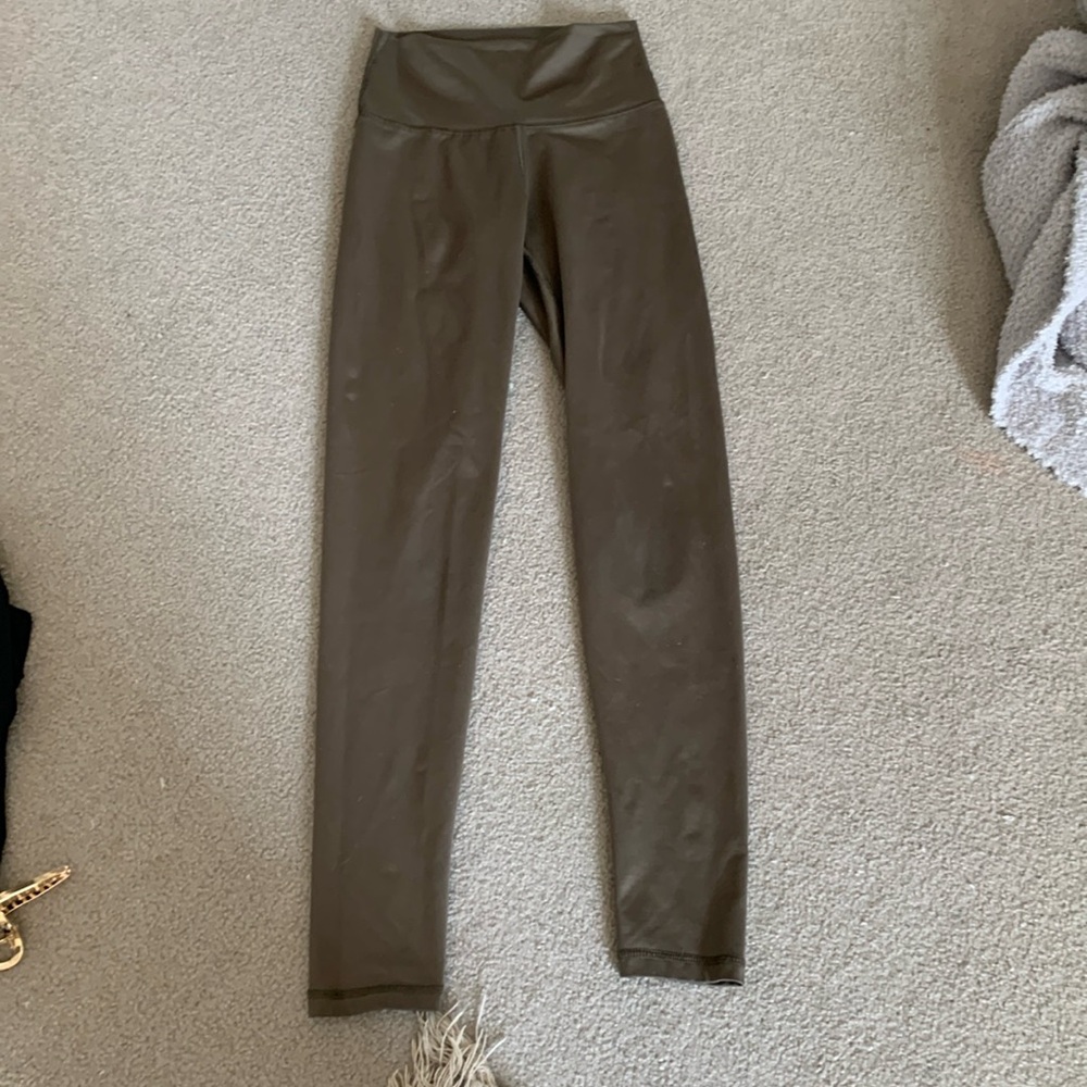 GREEN AERIE COMPRESSION LEGGINGS